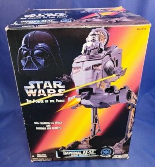 Rare Kenner Star Wars Potf2 Power Of The Force Imperial At - St Misb