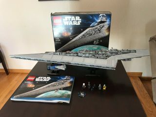 Lego Star Wars 10221 Ucs Star Destroyer 100 Complete With Minifigs & Box