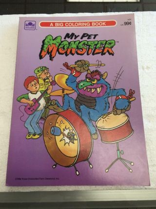 1986 My Pet Monster Coloring Book