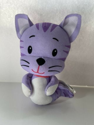 Nickelodeon Bubble Guppies Kitty Cat Plush Toy 2014 7” Purple