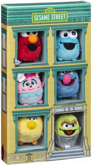 Gund Sesame Street 50th Anniversary Collectors Plush Set Elmo,  Big Bird Nib