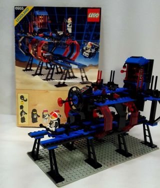 Htf Vintage Lego Space Police I 6955 Lock - Up Isolation Base:100 Comp W/instrct