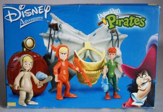 Very Rare 2003 Disney Heroes Pirates Peter Pan & Lost Boys Famosa Mib