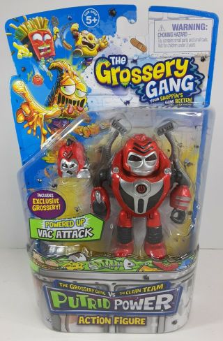 The Grossery Gang Series 3 Putrid Power Action Figure Vac Attack Powered Up