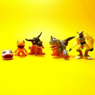 Vintage Digimon Digivolution,  Koromon,  Agumon,  Greymon,  Metalgreymon,  Wargreymon