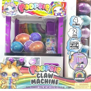 Poopsie Slime Surprise Claw Machine With 8,  Surprises 4 Slimes & 2 Cutie Tooties