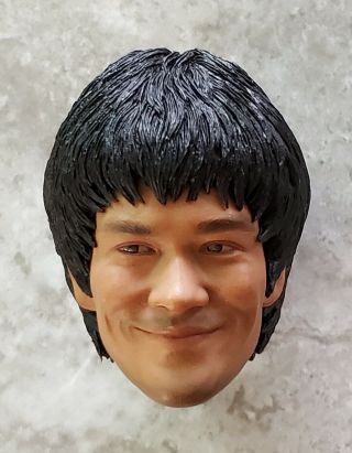 Enterbay 1/6 Scale Bruce Lee Game Of Death Behind The Scenes Smiling Head Only