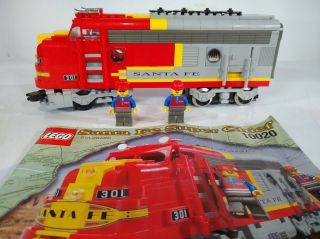 Lego Santa Fe Chief Train With Instructions (10020)