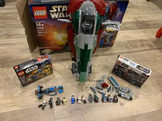 Lego Star Wars 75060 - Ucs Slave 1 With All Minifigs &