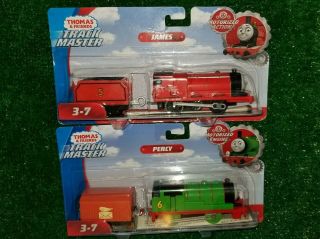 Fisher - Price Thomas & Friends Trackmaster Motorized James And Percy Engines