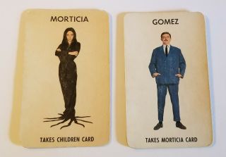 Vintage 1964 The Addams Family TV Show Milton Bradley Card Game 3