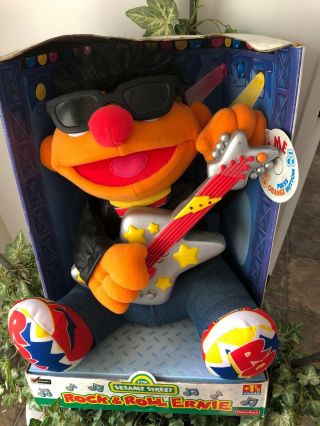 Sesame Street Rock N Roll Ernie Animated Plush Sing - A - Long Doll Music