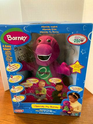 NIB Playskool eSpecially My Barney Talking Singing Plush Stuffed 2000 Vintage 2