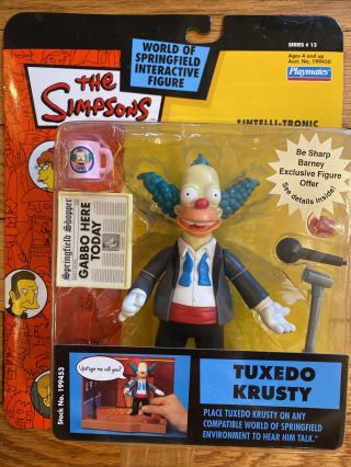 The Simpsons Tuxedo Krusty The Clown Action Figure Wos Series 13 2003 Playmates