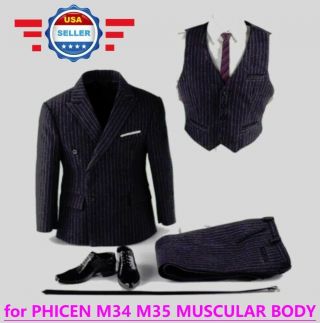 1/6 Classic Business Suit Set A For 12 " Phicen Tbleague Muscular Figure M34 M35