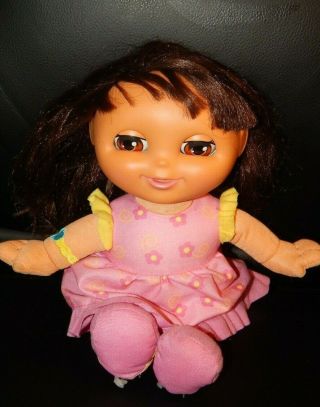 Fisher - Price Dora The Explorer “sleepy Dreams” Plush Soft Doll 13” Talks & Sings