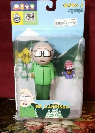 Mirage 2004 Comedy Central South Park Series 3 Rare Mr.  Garrison Action Figure