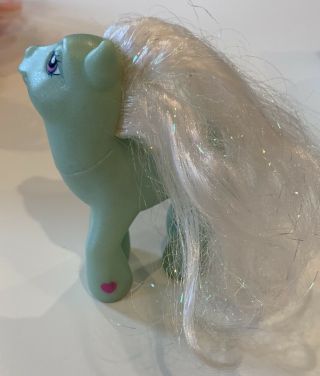 Vtg My Little Pony Minty Figure Toy Green Peppermint Candies G3 2002 Hasbro MLB 3