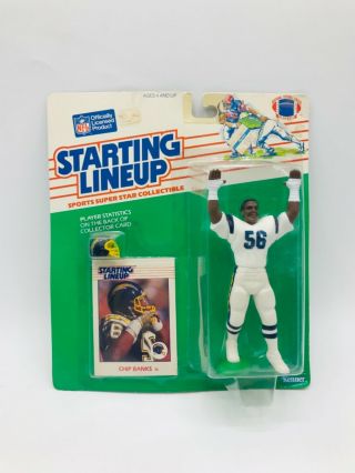 Chip Banks 1988 Kenner Starting Lineup San Diego Chargers Nfl Football