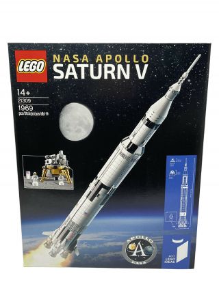 Lego Ideas Nasa Apollo Saturn V 92176 Outer Space Model Rocket - Retired