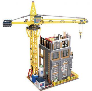 4425pcs City Moc Construction Site Hoists Building Blocks Model Bricks Figures