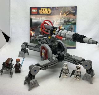 Lego Star Wars Republic Av - 7 Anti - Vehicle Cannon (75045) W/ Minifigures Wolfpack
