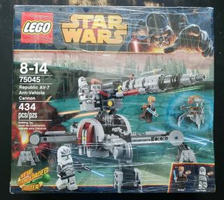 Lego 75045 Star Wars Republic Av - 7 Anti Vehicle Cannon Set Box