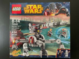 Lego Star Wars Republic Av - 7 Anti - Vehicle Cannon (75045) Factory Box