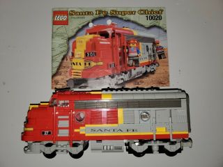Lego Santa Fe Chief Train With Instructions (10020) 100 Complete Powered