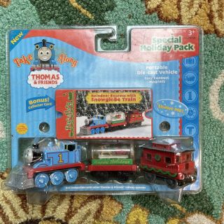 Thomas & Friends Take Along Reindeer Express Snowglobe Train.