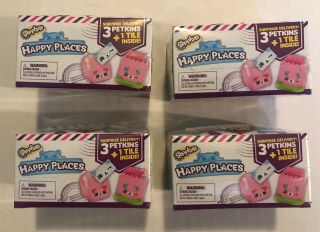 Shopkins Happy Places Set Of 4 Delivery Pack