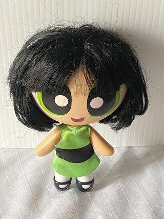 Powerpuff Girls Buttercup Bubbles Deluxe 6.  5 " Doll Hard Body W Brushable Hair