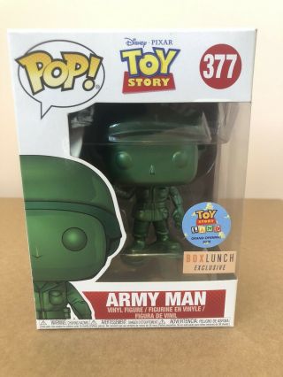 Funko Pop Disney Toy Story Metallic Army Man (box Lunch Exclusive) 377