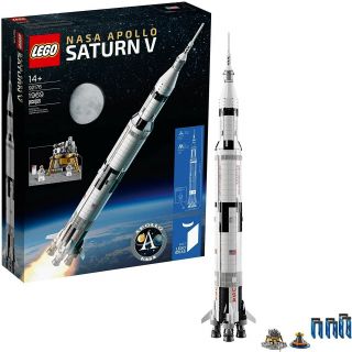 Lego Ideas Nasa Apollo Saturn V 92176 Outer Space Model Rocket Building Kit