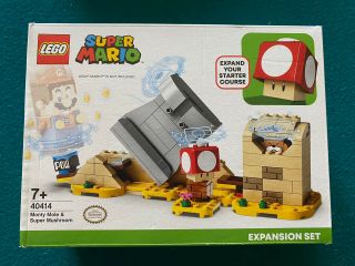 Lego Mario Bros Monty Mole & Mushroom Expansion Set 40414 Nintendo Rare