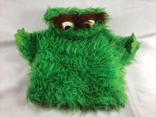 Vintage Oscar The Grouch Hand Puppet Sesame Street 1970s Movable Arms