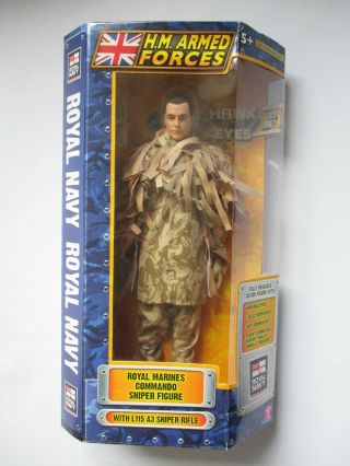 Hm Armed Forces Royal Marines Commando Sniper Figure Boxed