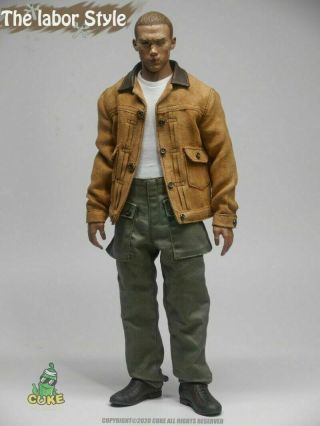 Cuke Toys 1/6 Male Overalls Clothes Suit Jacket Pants Ma - 011 Fit 12  Figure