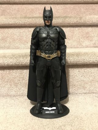 Custom 1:6 1/6 Scale Dark Knight Batman Cloth Cape Cloak Dx12 Hot Toys No Figure