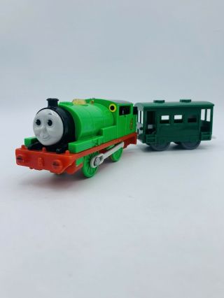 Thomas & Friends Motorized Trackmaster Percy 6 With Green Brake Van Car 2006