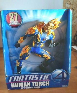 Marvel Entertainment Fantastic 4 12 Human Torch Johnny Storm Version Deluxe Roto