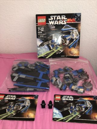 2 X Star Wars Lego 6206 Tie Interceptor Complete With 1 Box And 2 Instructions