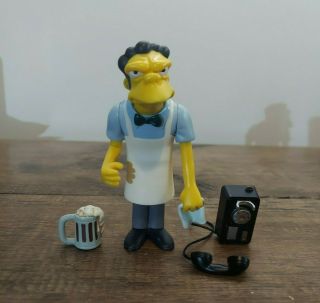 Playmates 2000 The Simpsons Wos World Of Springfield Moe Complete