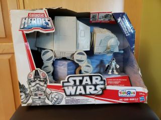 Imperial At - At Walker With Driver Star Wars Galactic Heroes Playskool Toys R Us