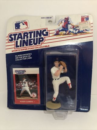 Mlb Starting Lineup Roger Clemens Boston Red Sox 1988 - Figure & Card