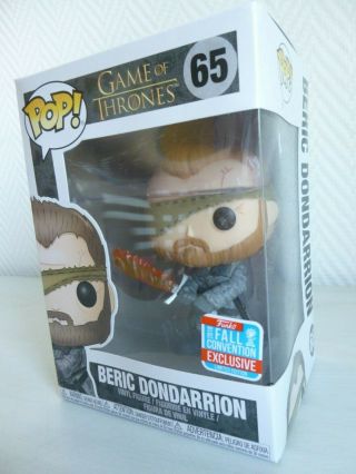 Funko Pop - Got - Game Of Thrones - Beric Dondarrion - Nycc 2018 Exclusive