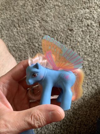 Rare My Little Pony Glow Summer Wing Butterfly Wings Baby 1988 Hasbro Vintage G1