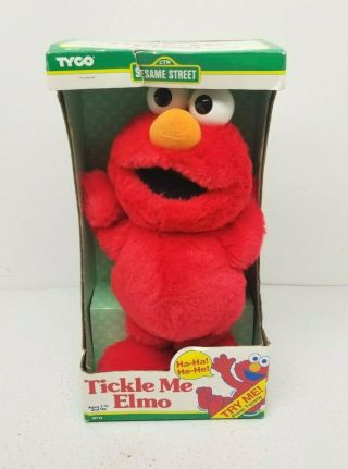 Tyco Sesame Street Tickle Me Elmo Doll 1996 Vintage