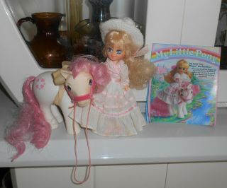 Vintage My Little Pony Megan And Sundance G1 1983 Hong Kong With Pamphlet 1985