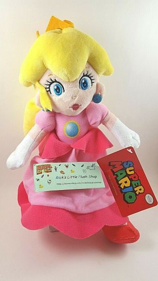 Mario Princess Peaches Plush Doll Stuffed Animal 12 " Nintendo Cute Toy